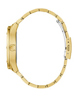 Shop Guess Scope Gold Dial Gold Steel Strap Watch for Men - GW0454G2 in USA