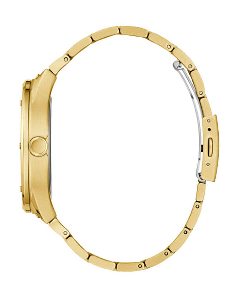 Shop Guess Scope Gold Dial Gold Steel Strap Watch for Men - GW0454G2 in USA
