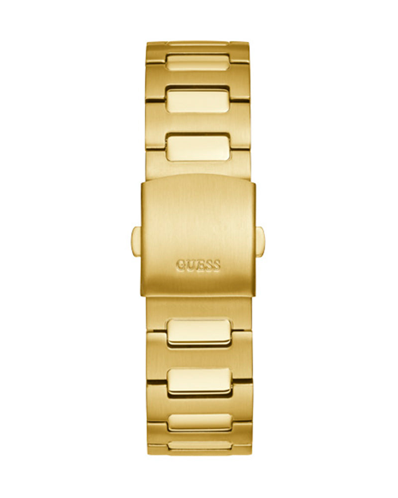 Shop Guess Scope Gold Dial Gold Steel Strap Watch for Men - GW0454G2 in USA