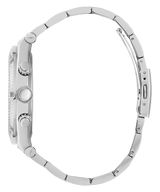 Guess Multi Function Diamonds Silver Dial Silver Steel Strap Watch For Men - GW0455G1 Buy Now By Guess