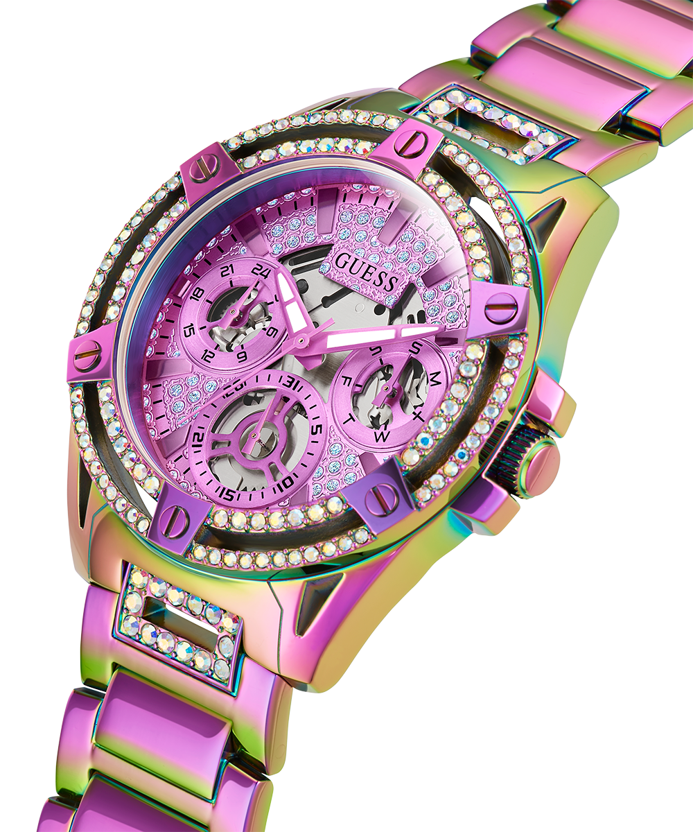 Guess Queen Multicolor Dial Multicolor Steel Strap Watch For Women - GW0464L4