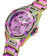 Shop Guess Queen Multicolor Dial Multicolor Steel Strap Watch For Women - GW0464L4 in USA