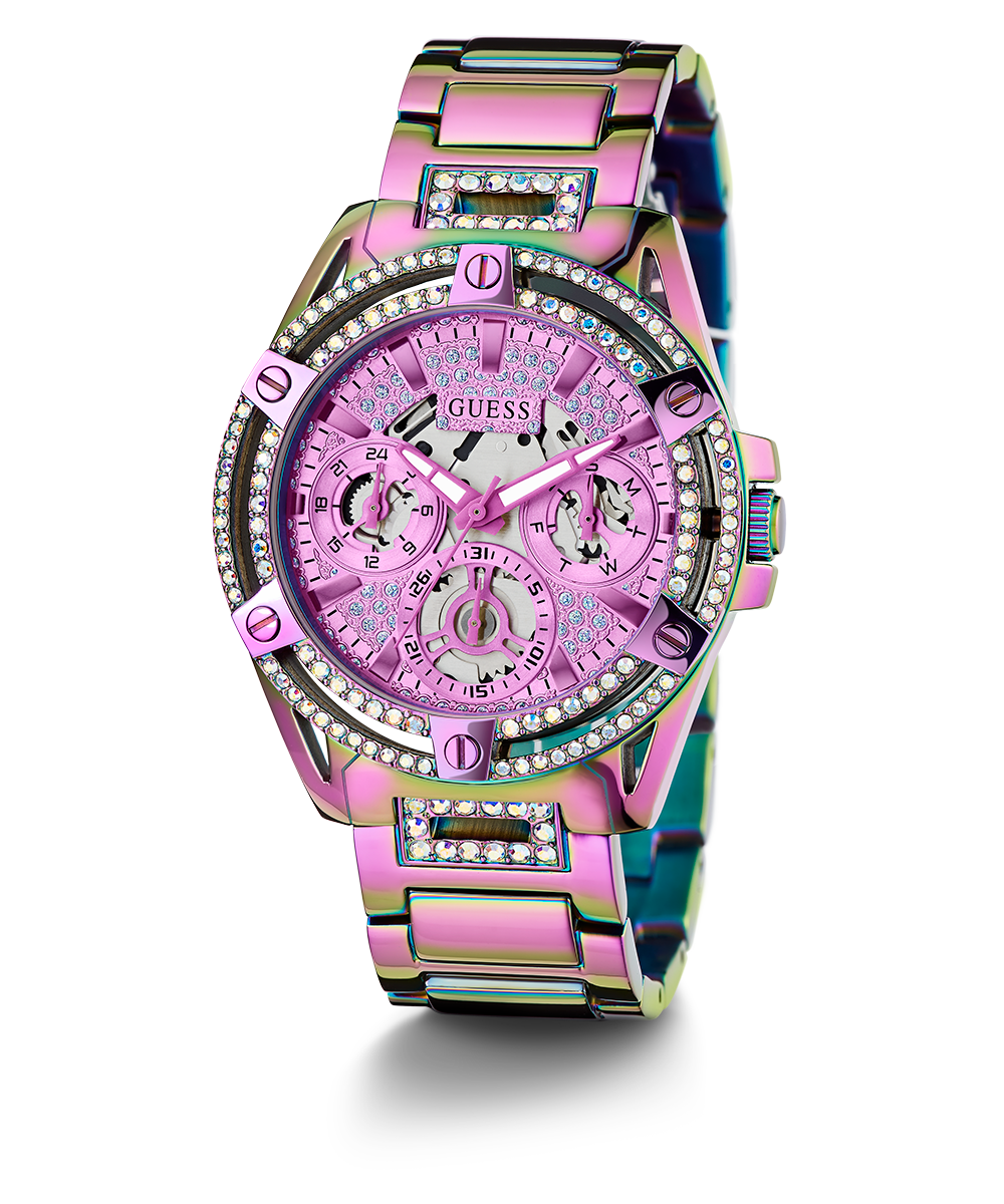 Guess Queen Multicolor Dial Multicolor Steel Strap Watch For Women - GW0464L4