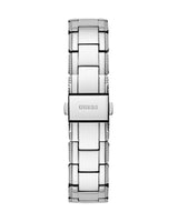Guess Night Life Clear Silver Dial Silver Steel Strap Watch for Women - GW0470L1 Buy Now By Guess