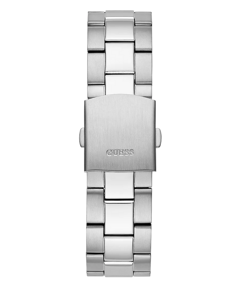 Guess Axle Multifunction Black Dial Silver Steel Strap Watch For Men - GW0488G1 Buy Now By Guess