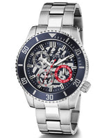 Guess Axle Multifunction Black Dial Silver Steel Strap Watch For Men - GW0488G1 Buy Now By Guess