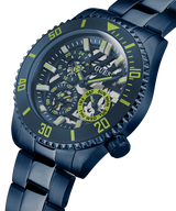 Guess Axle Multifunction Navy Blue Dial Blue Steel Strap Watch For Men - GW0488G4 Buy Now By Guess