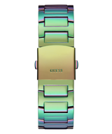 Guess King Iridescent Multifunction Multicolor Dial Purple Steel Strap Watch For Men - GW0497G3 Buy Now By Guess