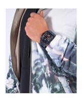 Guess Phoenix Chronograph Black Dial Black Rubber Strap Watch for Men - GW0499G1 Buy Now By Guess