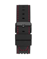 Guess Phoenix Multifunction Analog Red Dial Black Silicone Strap Watch For Men - GW0499G4 Buy Now By Guess