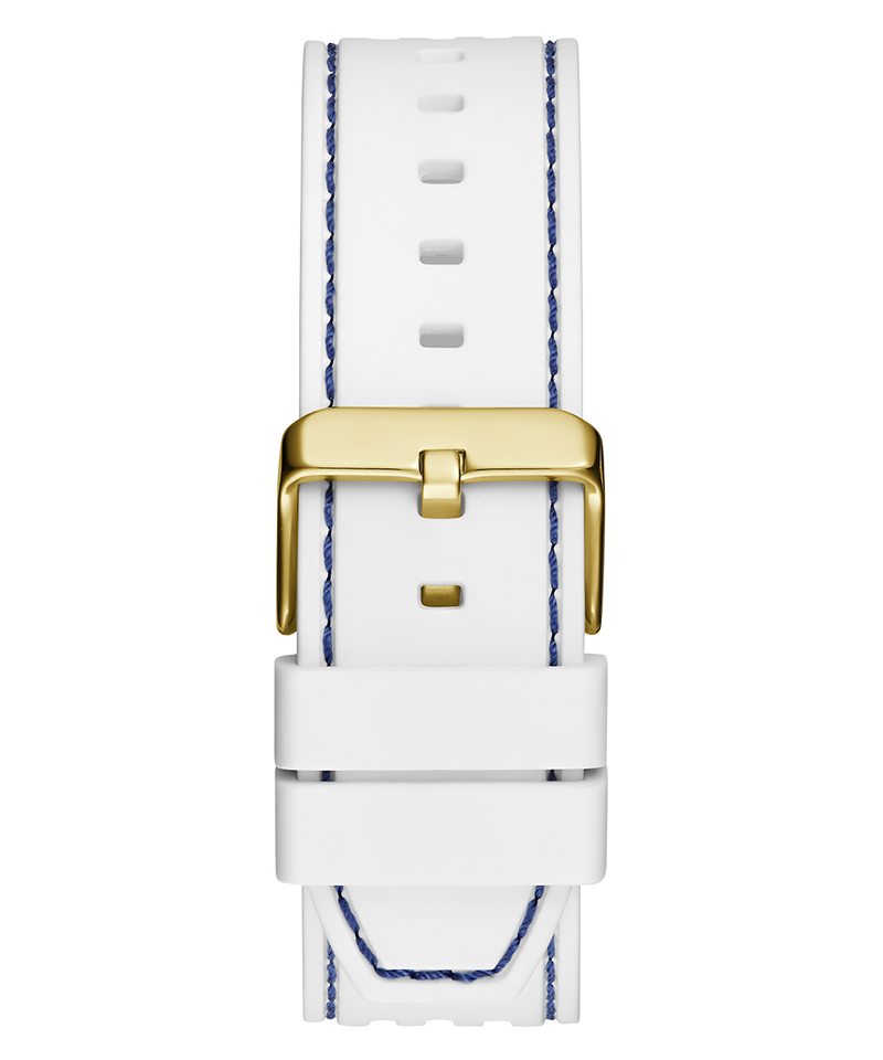 Guess Phoenix Multifunction Blue Dial White Rubber Strap Watch for Men - GW0499G6 Buy Now By Guess