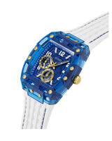 Guess Phoenix Multifunction Blue Dial White Rubber Strap Watch for Men - GW0499G6 Buy Now By Guess