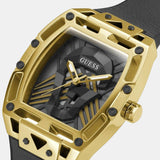 Guess Legend Black Dial Black Rubber Strap Watch For Men - GW0500G1 Buy Now By Guess