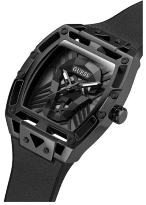 Guess Legend Black Dial Black Silicone Strap Watch For Men - GW0500G2 Buy Now By Guess