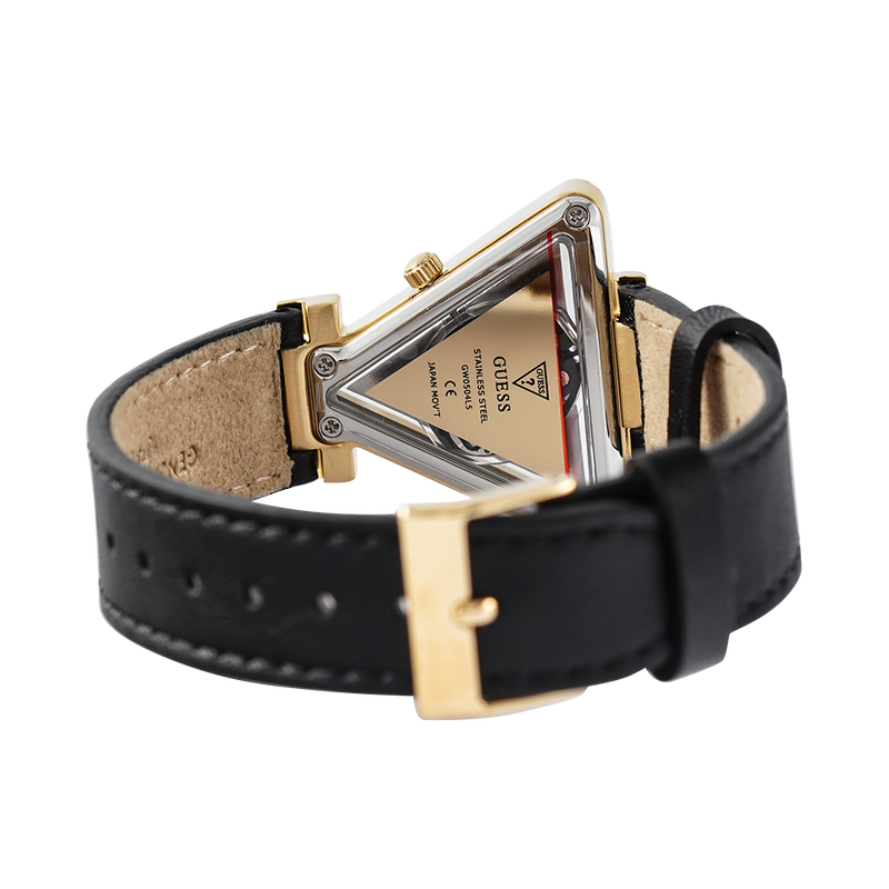 Guess Fame Quartz Black Dial Black Leather Strap Watch For Women - GW0504L5 Buy Now By Guess