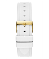 Guess Multifunction Gold Dial White Rubber Strap Watch for Women - GW0519L2 Buy Now By Guess