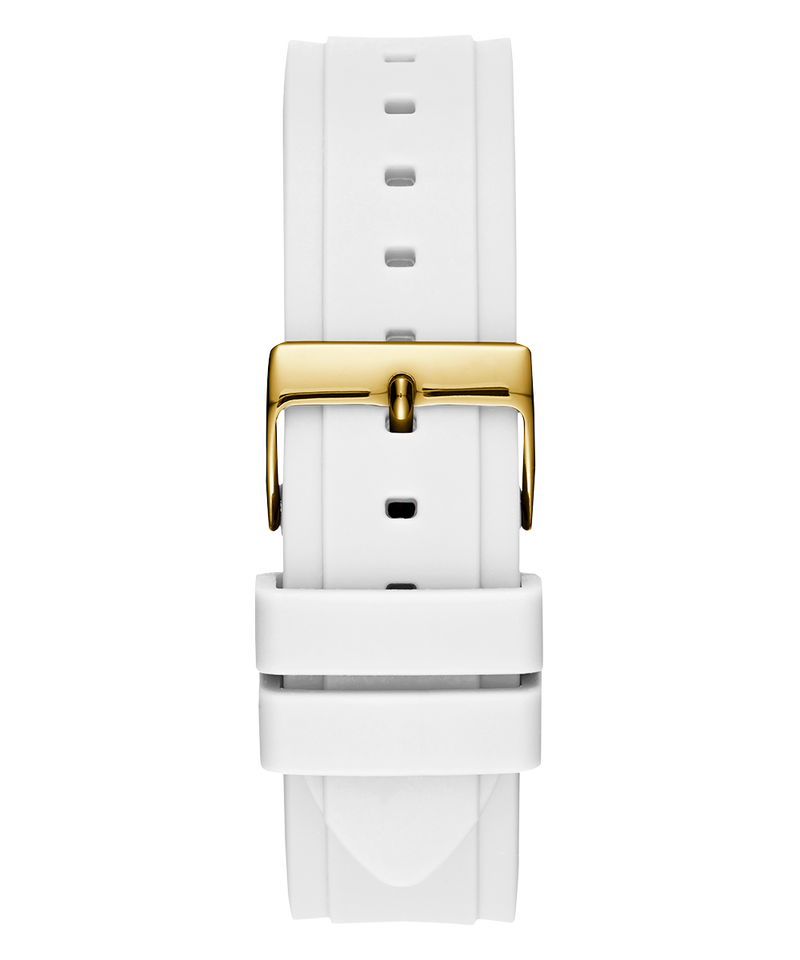 Guess Multifunction Gold Dial White Rubber Strap Watch for Women - GW0519L2 Buy Now By Guess