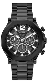 Guess Edge Chronograph Black Dial Black Steel Strap Watch For Men - GW0539G3 Buy Now By Guess