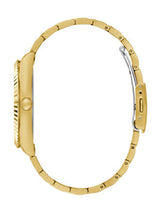 Guess Continental Gold Dial Gold Steel Strap Watch For Men - GW0260G4 Buy Now By Guess