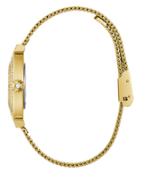 Guess Dream Quartz Gold Dial Gold Mesh Strap Watch For Women - GW0550L2 Buy Now By Guess