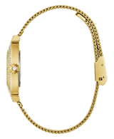 Guess Dream Quartz Gold Dial Gold Mesh Strap Watch For Women - GW0550L2 Buy Now By Guess