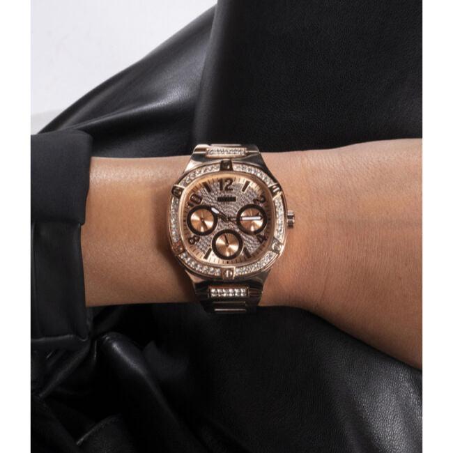 Guess Duchees Quartz Rose Gold Dial Rose Gold Steel Strap Watch For Women - GW0558L3 Buy Now By Guess