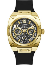Guess Prodigy Black Dial Black Silicone Strap Watch For Men - GW0569G2 Buy Now By Guess