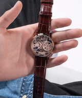 Guess Gadget Brown Dial Brown Leather Strap Watch for Men - GW0570G2 Buy Now By Guess