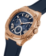 Guess Headline Multifunction Quartz Blue Dial Blue Silicone Strap Watch For Men - GW0571G2 Buy Now By Guess