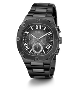 Guess Headliner Quartz Black Dial Grey Steel Strap Watch For Men - GW0572G5 Buy Now By Guess