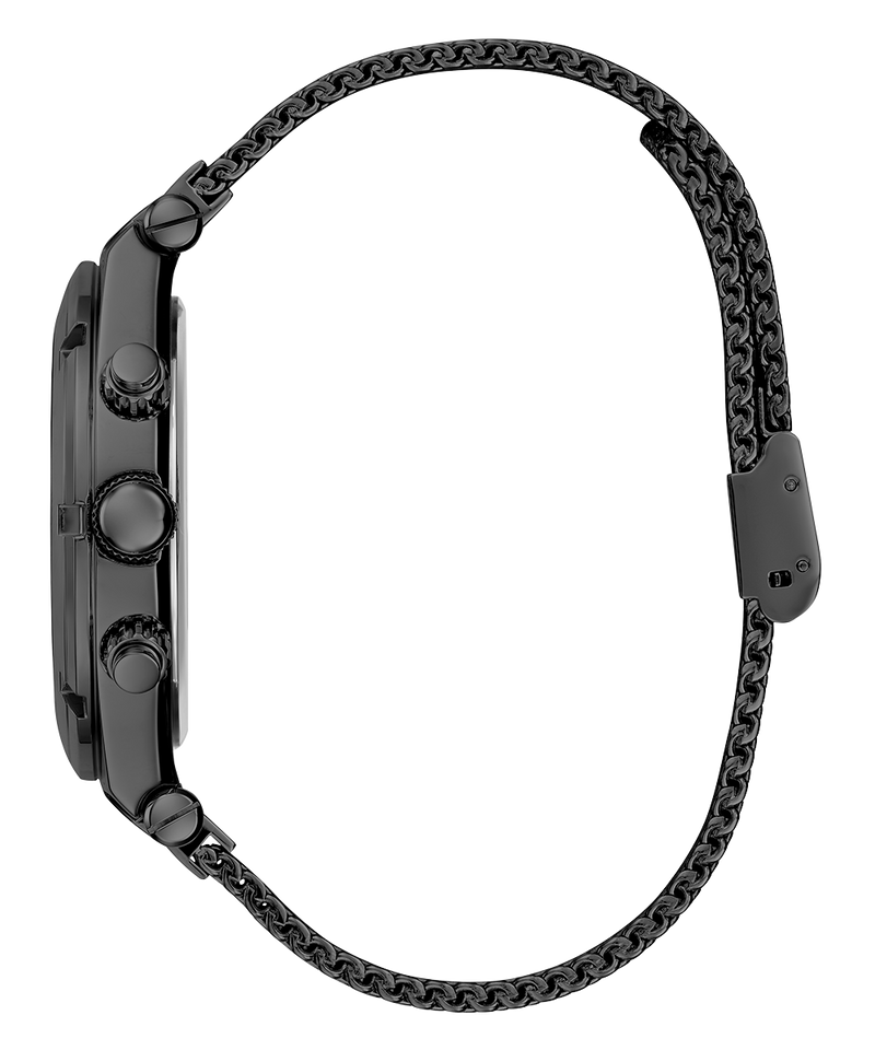 Guess Continental Chronograph Black Dial Black Mesh Strap Watch For Men - GW0582G3 Buy Now By Guess