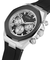 Guess Empire Chronograph Black Dial Black Silicon Strap Watch For Men - GW0583G1 Buy Now By Guess