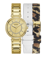 Guess Montage Quartz Gold Dial Gold Steel Strap Watch For Women - GW0588L1 Buy Now By Guess