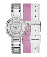 Guess Montage Quartz Silver Dial Silver Steel Strap Watch For Women - GW0588L2 Buy Now By Guess
