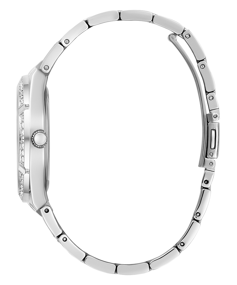 Guess Allara Quartz Silver Dial Silver Steel Strap Watch For Women - GW0604L1 Buy Now By Guess
