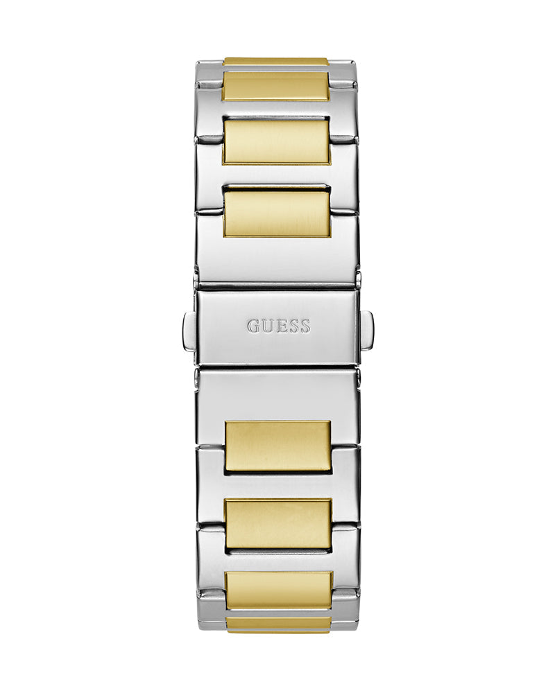 Guess Dress Chronograph Multifunction Green Dial Two Tone Steel Strap Watch For Men - GW0631G1 Buy Now By Guess