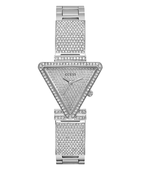 Guess Fame Quartz Crystals Silver Dial Silver Steel Strap Watch For Women - GW0644L1 Buy Now By Guess