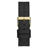 Guess Fusion Chronograph Black Dial Black Leather Strap Watch For Women - GW0553L4 Buy Now By Guess