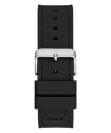 Guess Baguette Crystals Black Dial Black Silicone Strap Watch For Men - GW0208G1 Buy Now By Guess
