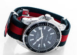 Shop Gucci Dive Black Dial Two Tone NATO Strap Watch For Men - YA136206 in USA