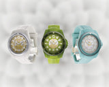Shop Gucci Dive Automatic Green Dial Green Rubber Strap Unisex Watch - YA136344 in USA