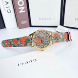 Gucci G Timeless Brown Dial Brown Leather Strap Watch For Women - YA1264133 Buy Now By Gucci
