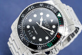 Shop Gucci Dive Analog Black Dial Silver Steel Strap Watch For Men - YA136208 in USA