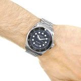 Shop Gucci Dive Analog Black Dial Silver Steel Strap Watch For Men - YA136208 in USA