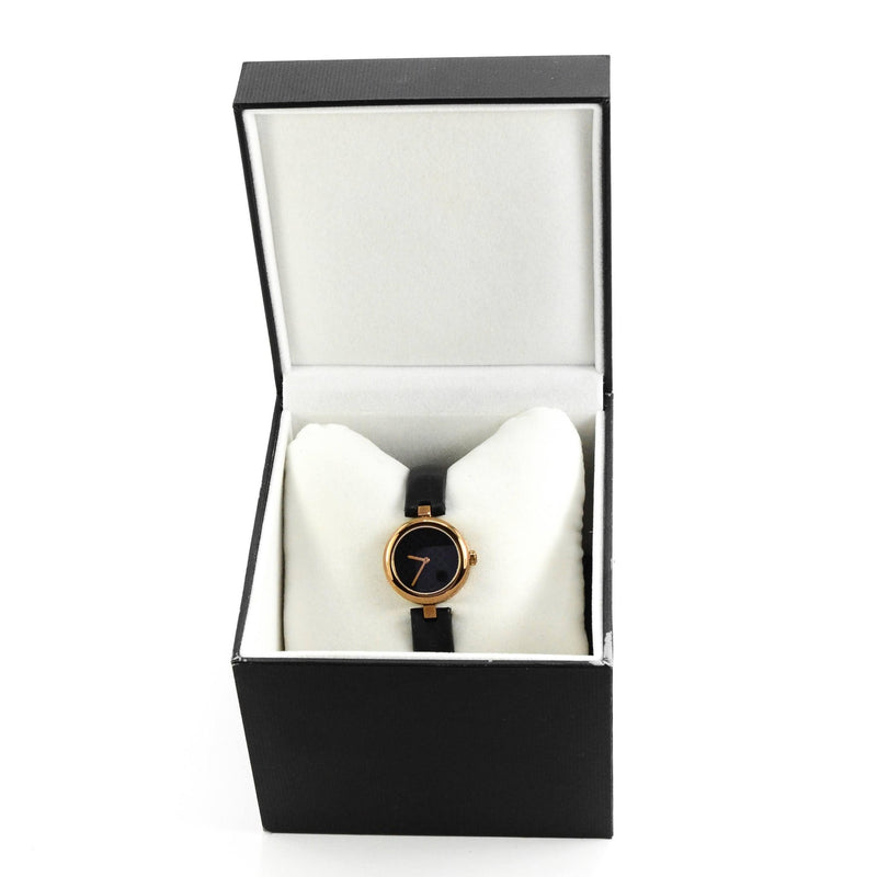 Shop Gucci Diamantissima Quartz Black Dial Black Leather Strap Watch for Women - YA141501 in USA