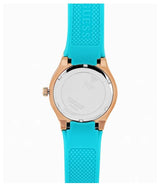 Guess Jet Setter White Dial Turquoise Silicone Strap Watch For Women - W0564L3 Buy Now By Guess