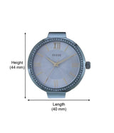 Guess Soho Diamonds Blue Dial Blue Mesh Bracelet Watch For Women - W0638L3