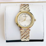 Guess Rumour Quartz Gold Dial Gold Steel Strap Watch For Women - GW0613L2 Buy Now By Guess
