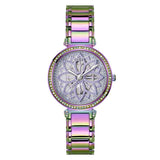 Shop Guess Lily Analog Purple Dial Purple Steel Strap Watch For Women - GW0528L4 in USA
