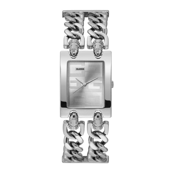 Guess MOD G Diamonds Silver Dial Silver Steel Strap Watch for Women - GW0294L1 Buy Now By Guess